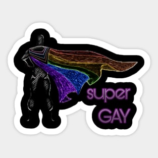 Super Gay - Neon Sticker